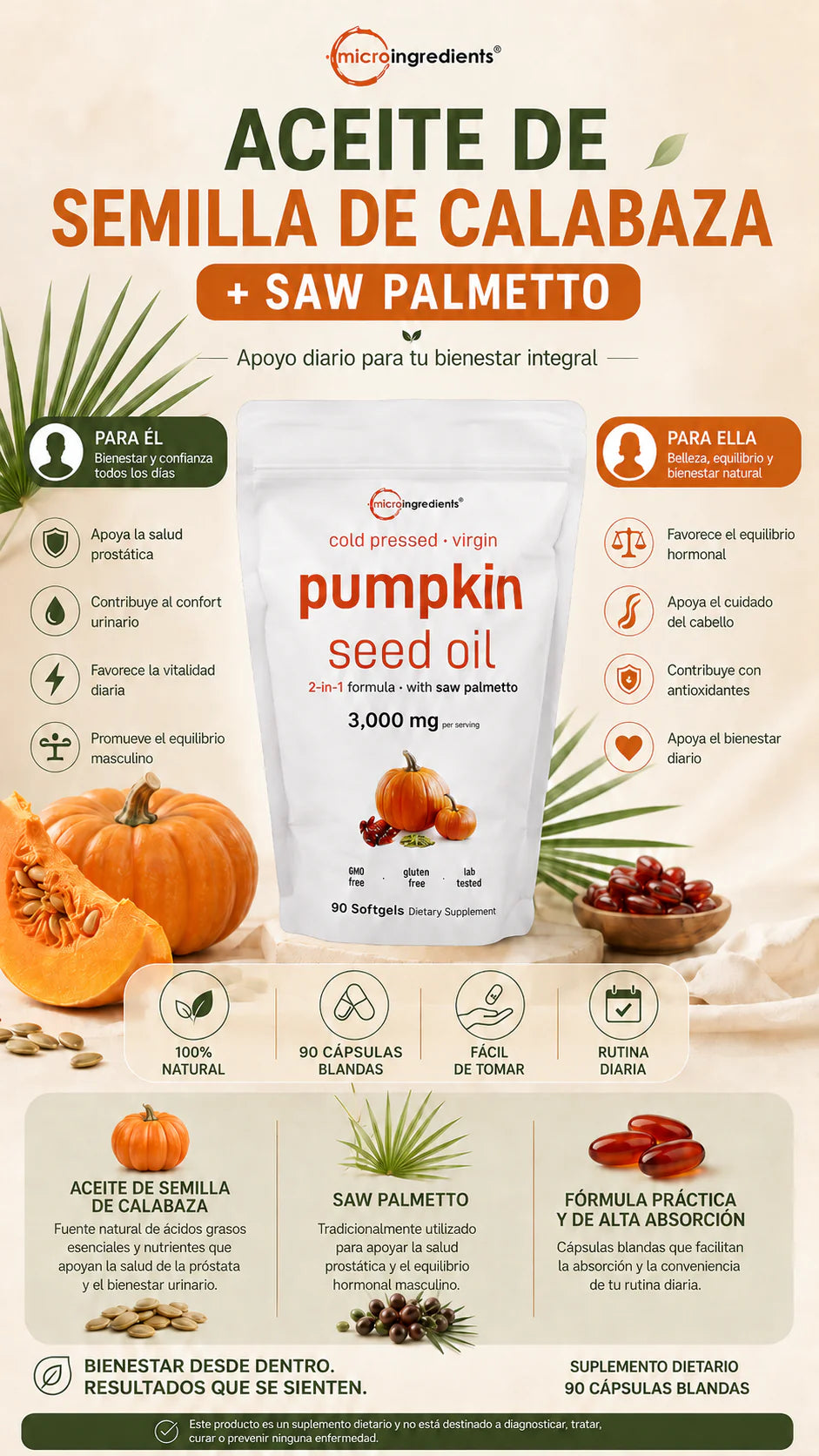 Pumpkin Vital - Nutrición para tu bienestar